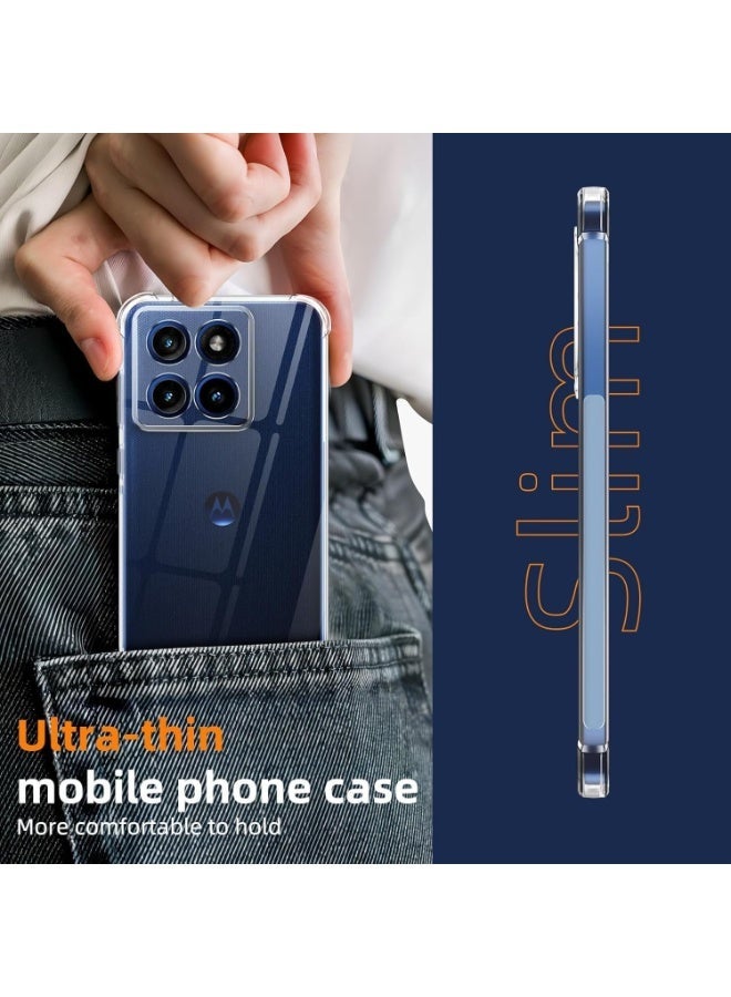 Clear Soft TPU Bumper Silicone Bumper Reinforced Corner Full Camera Protection Cover For Motorola Moto Edge 60 Fusion 5G / Edge 60 5G - Image 2